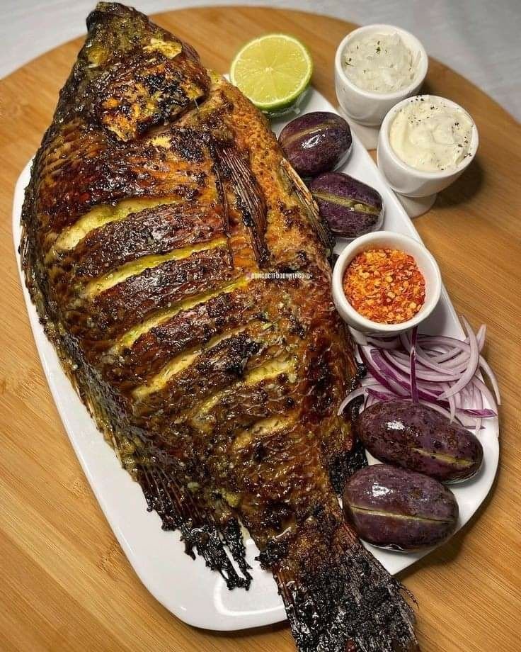 Poisson braisé